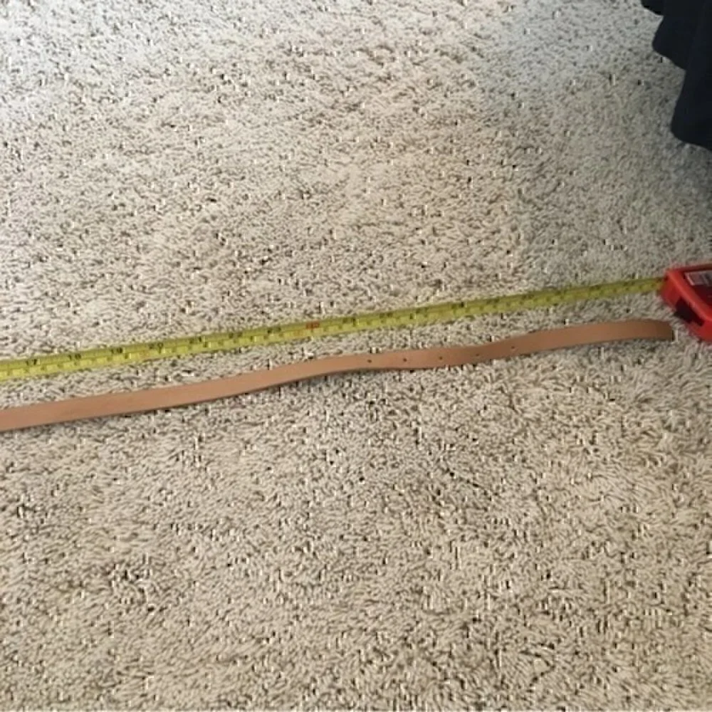 Girls tan and gold belt